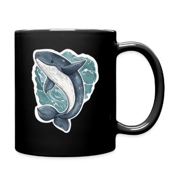 Wal - Tasse einfarbig - Schwarz - Rechts
