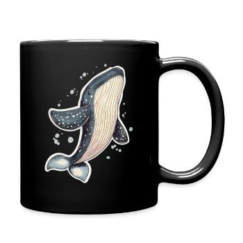 Wal - Tasse einfarbig - Schwarz - Rechts