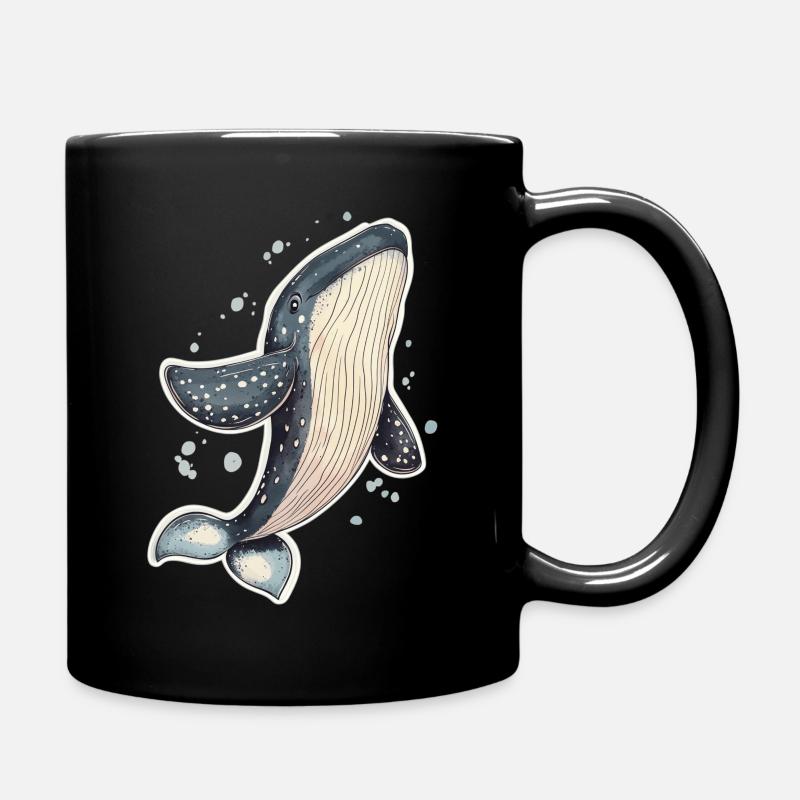 Wal - Tasse einfarbig - Schwarz