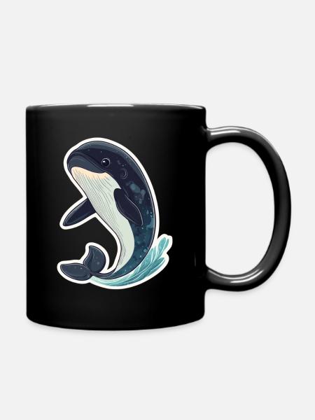 Wal - Tasse einfarbig - Schwarz