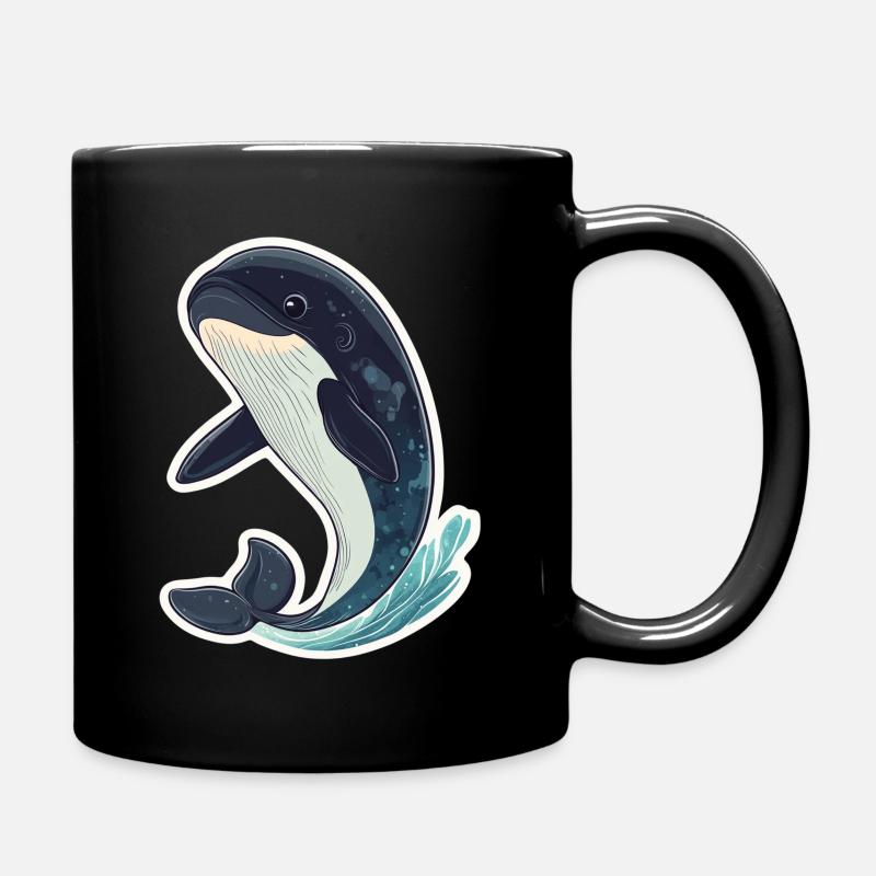 Wal - Tasse einfarbig - Schwarz