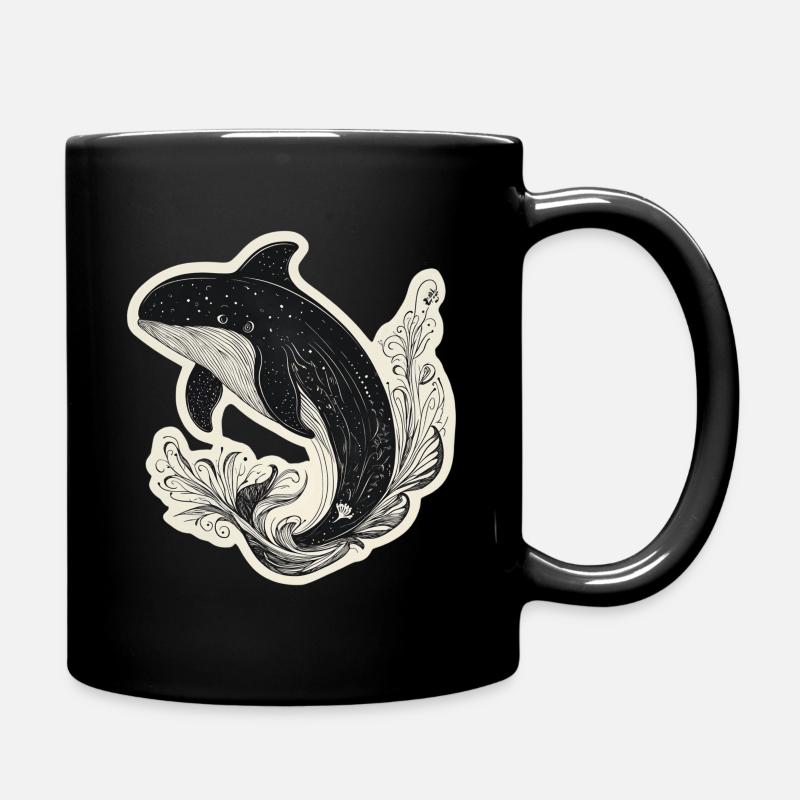 Wal - Tasse einfarbig - Schwarz