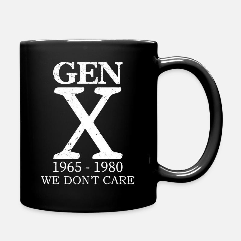 Génération X, on s’en fiche - Mug uni - noir