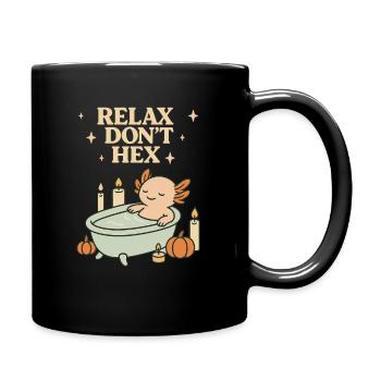 Relax Don’t Hex Axolotl Halloween - Mug uni - noir - Droite