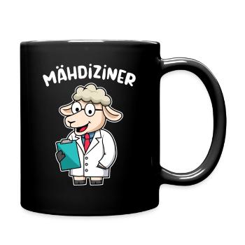 Arzt Doktor Mediziner Facharzt Mähdiziner - Tasse einfarbig - Schwarz - Rechts