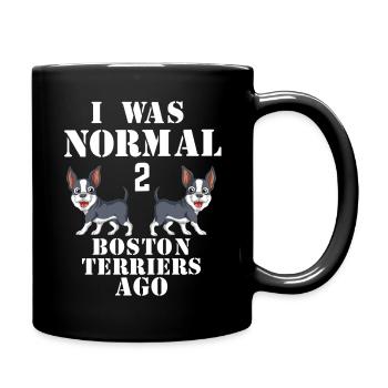 T-shirt classique de Normal à Boston Terriers - Mug uni - noir - Droite
