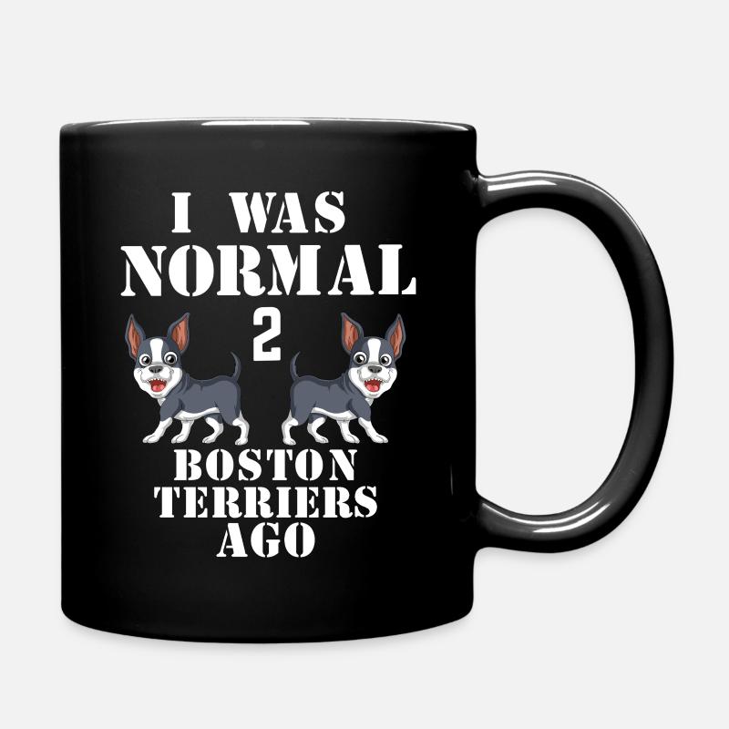 Normal bis Boston Terrier Klassisches T-Shirt - Tasse einfarbig - Schwarz
