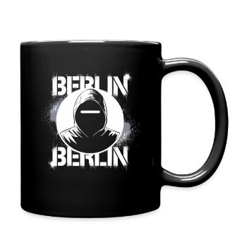 Berlin Street Art Graffiti Design - Mug uni - noir - Droite