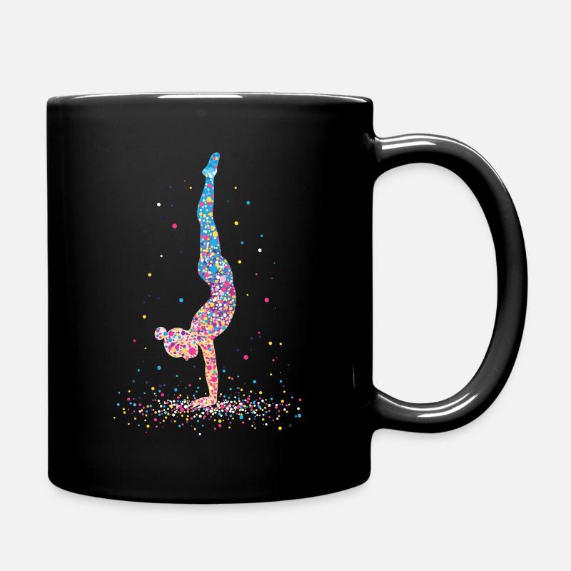 Gymnastik Gymnastaste Akrobatik – Silhouette - Tasse einfarbig - Schwarz