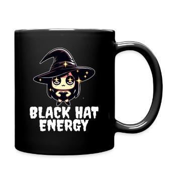 BLACK HAT ENERGY - WITCH HALLOWEEN - Full Colour Mug - black - Right