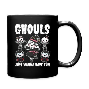 GHOULS JUST WANNA HAVE FUN - WITCH HALLOWEEN - Full Colour Mug - black - Right