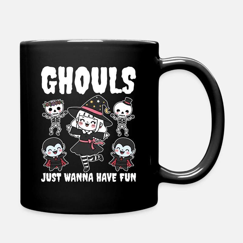 LES GOULES VEULENT JUSTE S’AMUSER - SORCIÈRE HALLOWEEN - Mug uni - noir