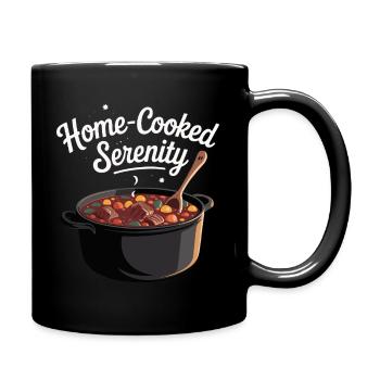 Home-Cooked Serenity Design - Tasse einfarbig - Schwarz - Rechts