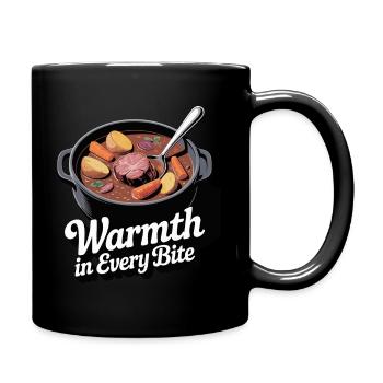 De la chaleur dans chaque conception de bouchée - Mug uni - noir - Droite