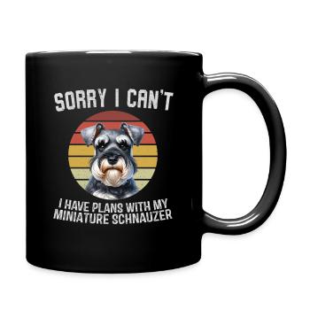 Miniature Schnauzer Humour T-Shirt - Full Colour Mug - black - Right