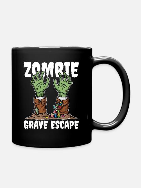 ZOMBIE_GRAVE_ESCAPE - Tasse einfarbig - Schwarz