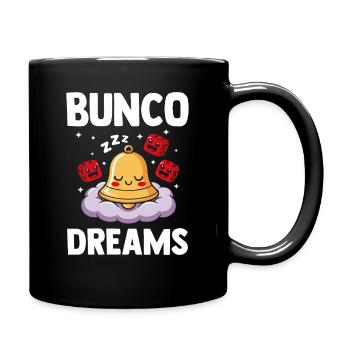 Funny Dice Game Night Gift Bunco Player - Full Colour Mug - black - Right