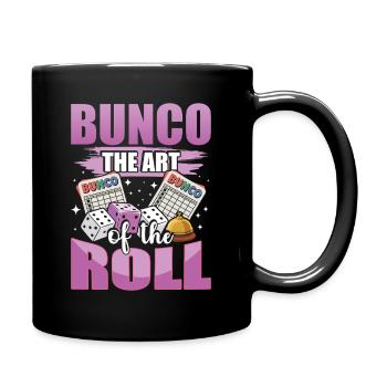 Bunco The Art Of The Roll Dice Games Gift - Full Colour Mug - black - Right