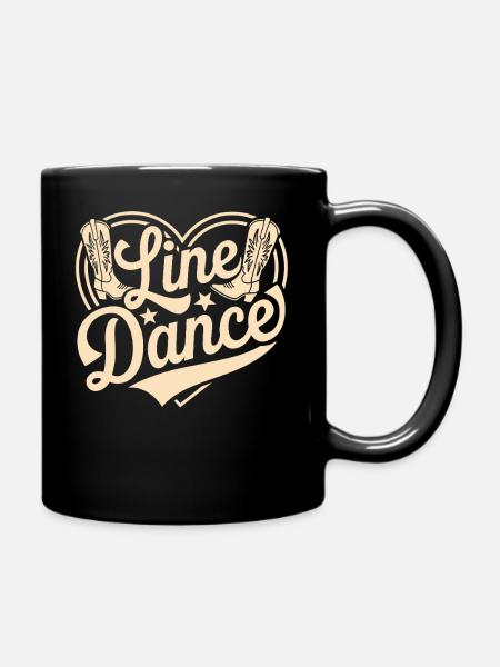Linedance - Tasse einfarbig - Schwarz