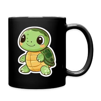 Turtle - Full Colour Mug - black - Right
