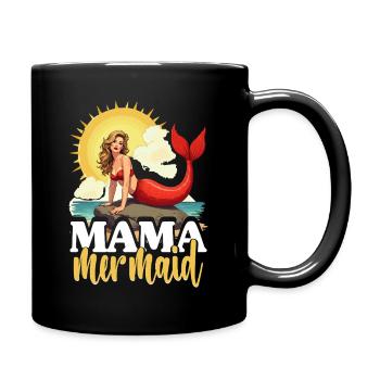 Sirène Sirènes Maman Sirène - Mug uni - noir - Droite