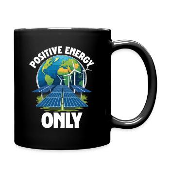 Renewable Energy Positive Energy Only - Full Colour Mug - black - Right