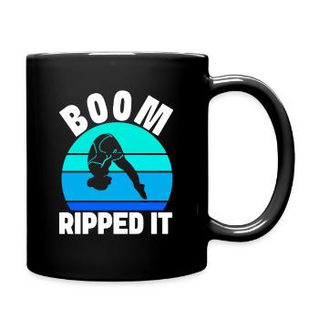 Diving diving board - Full Colour Mug - black - Right
