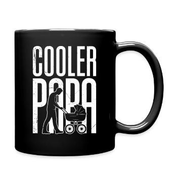 Dad-to-be COOL DAD Funny - Full Colour Mug - black - Right