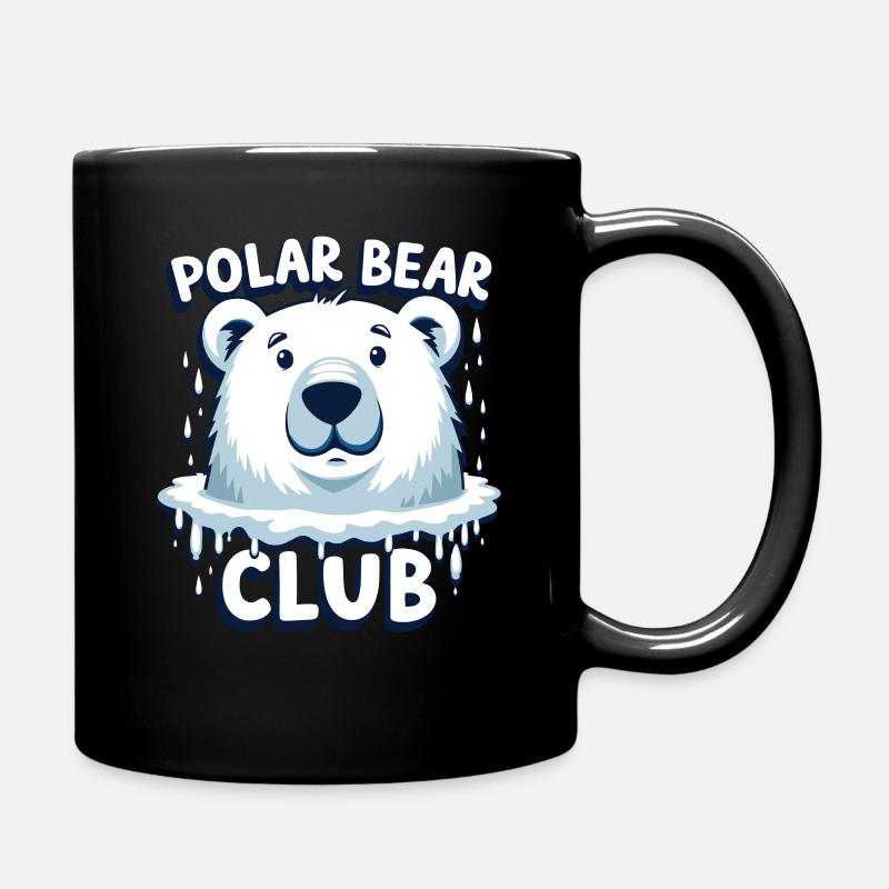 Flotteur à glace Polar Bear Club - Mug uni - noir