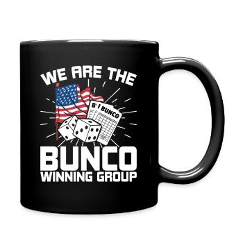 USA Flag Bunco Play Dice Player America - Full Colour Mug - black - Right