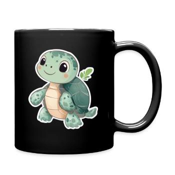 Turtle - Full Colour Mug - black - Right