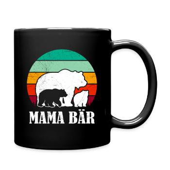 Maman enceinte Maman Ours Bientôt Maman Drôle - Mug uni - noir - Droite