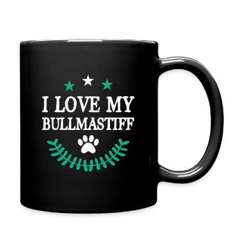 Bullmastiff - Mug uni - noir - Droite