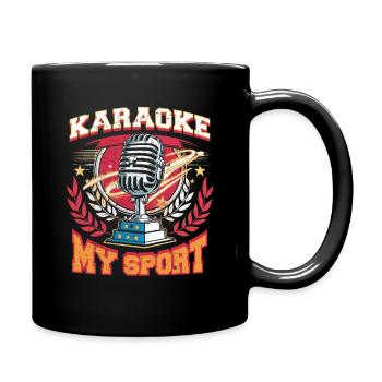 Karaoke Karaoke Singers - Full Colour Mug - black - Right