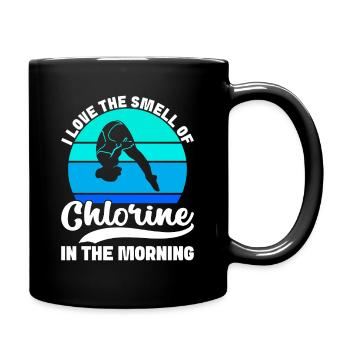 Diving diving board - Full Colour Mug - black - Right