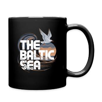 La mer Baltique Mouette Vagues Côte Maritime - Mug uni - noir - Droite