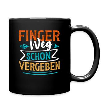 Malle HANDS OFF FORGIVEN Funny - Full Colour Mug - black - Right