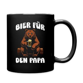 Beer drinkers BEER FOR DAD Fathers Funny - Full Colour Mug - black - Right