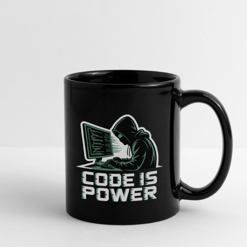 Cyber Hacker Code Infinity Design Full Colour Mug