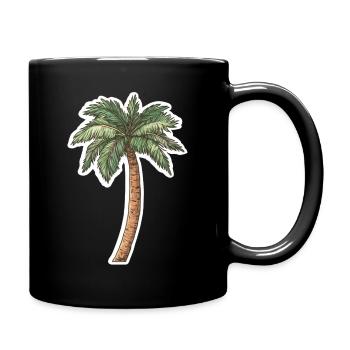 Palm tree - Full Colour Mug - black - Right