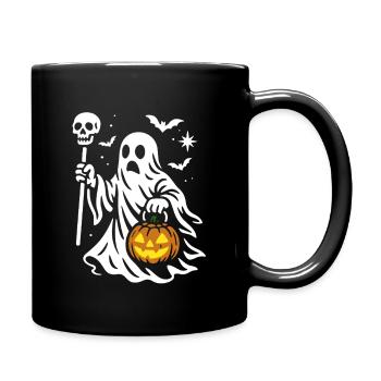 Ghost, Halloween Party Costume - Pumpkin - Full Colour Mug - black - Right