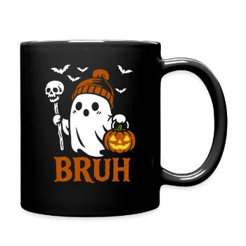 Bouillon fantôme, Costume de fête d’Halloween - Citrouille - Mug uni - noir - Droite