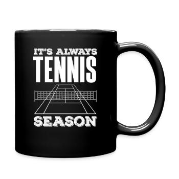 Joueurs de tennis toujours saison de tennis - Mug uni - noir - Droite