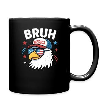 Bruh 4 juillet Eagle Kids Teen 4 juillet Bruh - Mug uni - noir - Droite