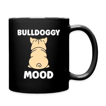 Beruhigtes Maskottchen Hundemuster - Tasse einfarbig - Schwarz - Rechts