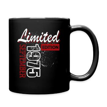 Limited Edition September 1975 Birthday Gift - Full Colour Mug - black - Right