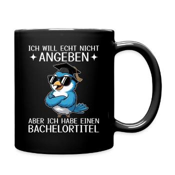 Baccalauréat obtenu - Titre de baccalauréat - Mug uni - noir - Droite
