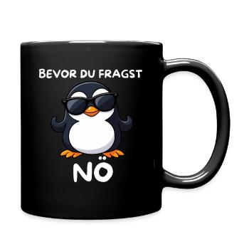 Penguin with sunglasses Lower Austria - Full Colour Mug - black - Right