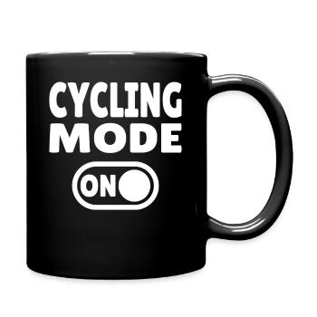 Cycling Mode ON Cycling - Full Colour Mug - black - Right