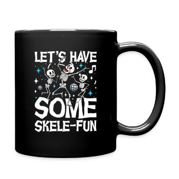  Lets Have Some Skele Fun Tanzende Skelette - Tasse einfarbig - Schwarz - Rechts
